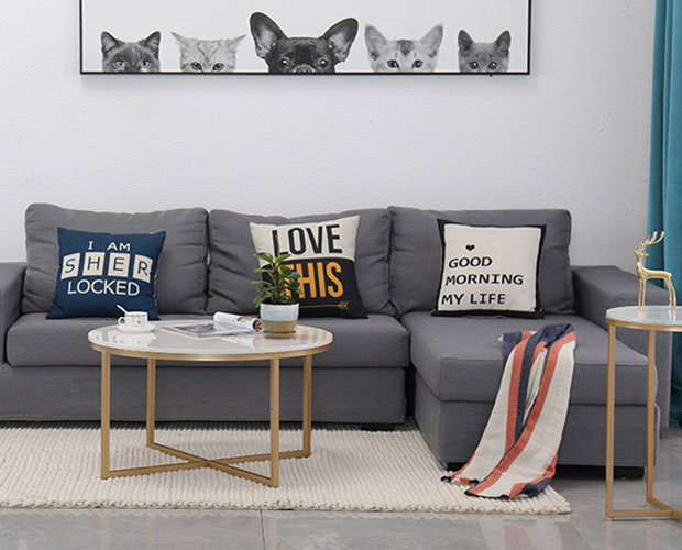 White Round Coffee Table