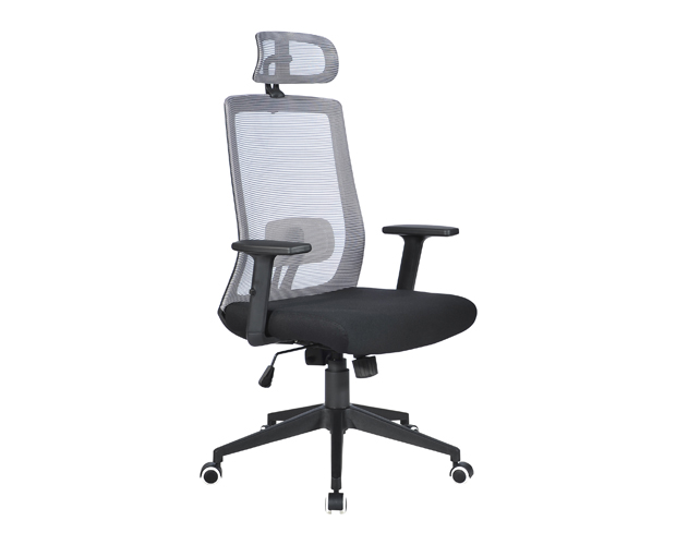 HC-2602 High Gray Black Mesh Office Chair