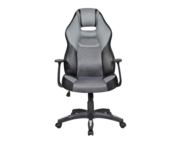 HC-2604 Black And Gray Leather Office Chair